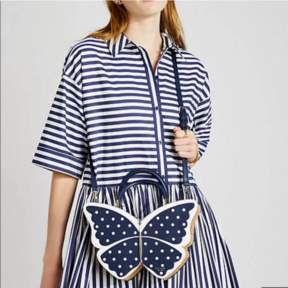 Kate Spade Wing it polka dot butterfly satchel - Picture 8 of 11